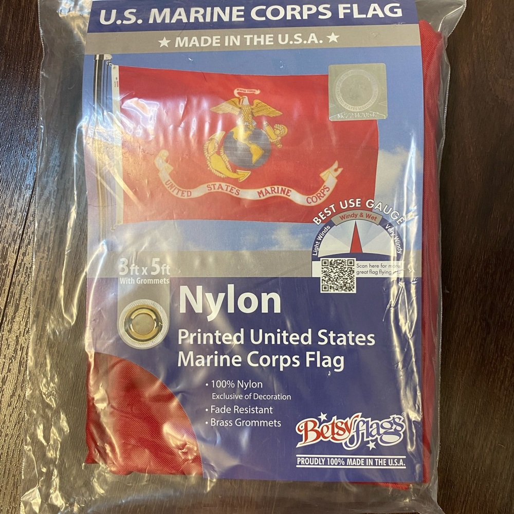 🇺🇸3’X5’ Grommet Nylon U.S. Marine Corps Flag - Picture 8 of 9